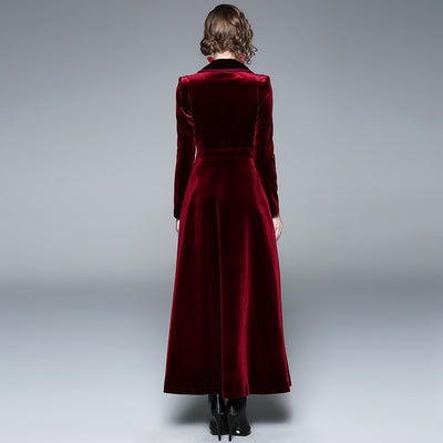 Abrigo Trench Largo Elegante para Mujer - Image 9