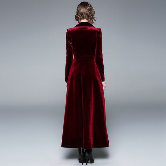 Abrigo Trench Largo Elegante para Mujer - Image 9