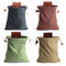 Bolsa de Recolección de Setas Canvas Plegable con Cuero - Ideal para Senderismo y Camping