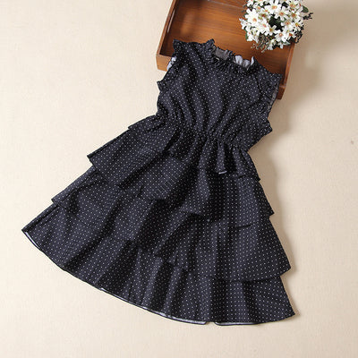 Vestido Infantil de Verano Estilo Extranjero con Manga Corta - Image 4