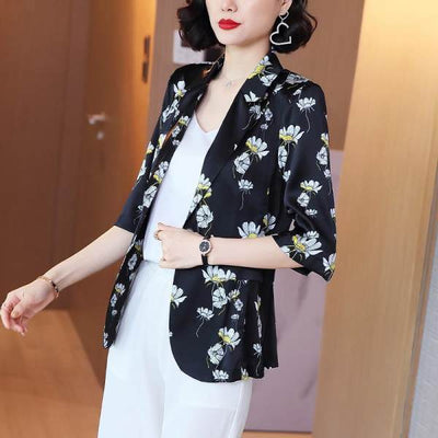 Blazer Suelto de Temperamento Femenino con Mangas 3/4 - Image 4