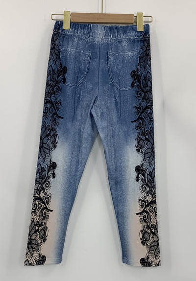 Pantalones Capri Skinny Estampados de Tela Vaquera Sintética Cintura Media - Image 22