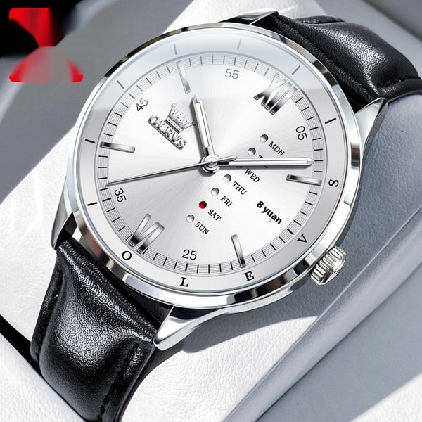 Reloj de Cuarzo Multifunción Impermeable para Hombre