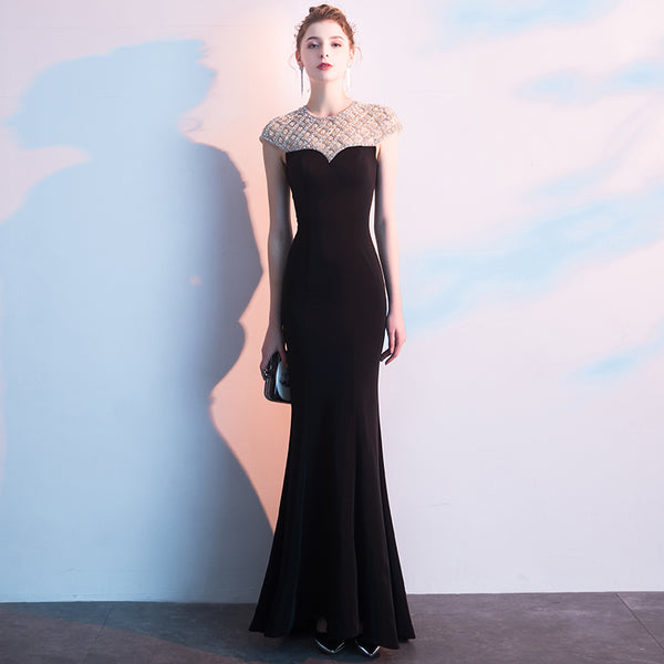 Vestido de Noche Elegante Cola de Pez Largo
