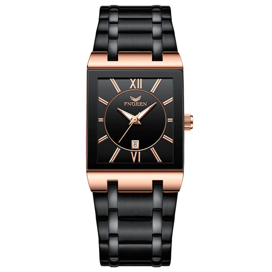 Reloj de Pulsera Cuadrado Impermeable con Calendario y Movimiento de Cuarzo - Image 10