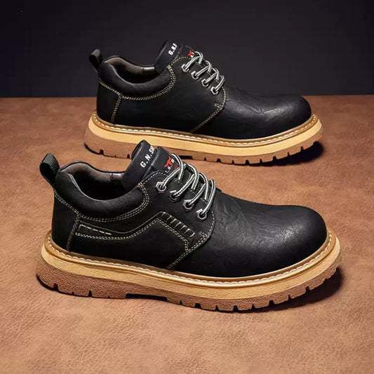 Zapatos Casuales de Cuero Genuino para Hombre - Estilo Vintage Primavera Otoño - Image 2