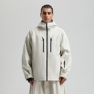 Chaqueta Esquí Hombre Impermeable Transpirable Corte Holgado con Cierre - Image 8