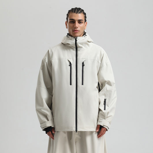Chaqueta Esquí Hombre Impermeable Transpirable Corte Holgado con Cierre - Image 8