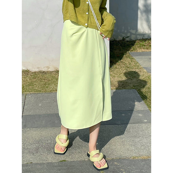 Falda Midi Elegante con Abertura Lateral