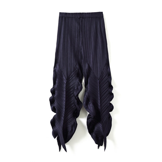 Pantalones Holgados Elásticos Plisados para Mujer - Comodidad Versátil Primavera, Verano y Otoño - Image 7