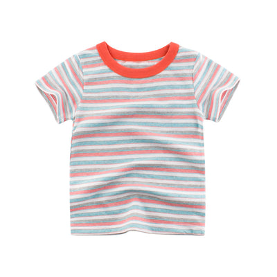 Playera Infantil de Rayas para Verano - Manga Corta - Image 8