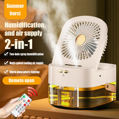 Mini Climatizador y Ventilador de Escritorio con Humidificador y Control Remoto - Image 5