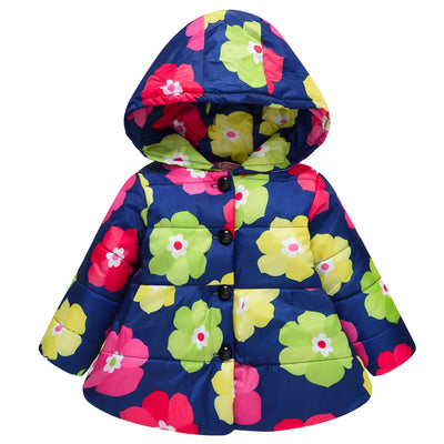 Chaqueta Acolchada para Niñas con Capucha y Diseño Estampado - Image 30