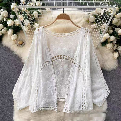 Blusa de Crochet Calada para Playa - Image 16