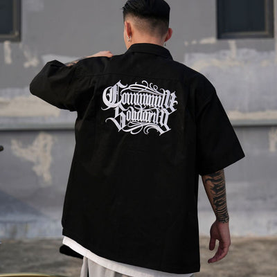 Camisa de Trabajo Rap Style con Bordado Exclusivo para Hombre - Image 3