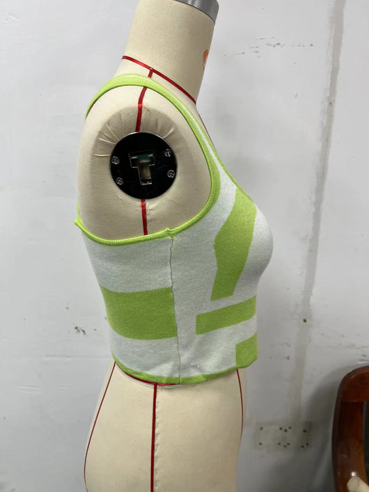 Blusa Escotada Contraste de Colores para Primavera y Verano - Image 18