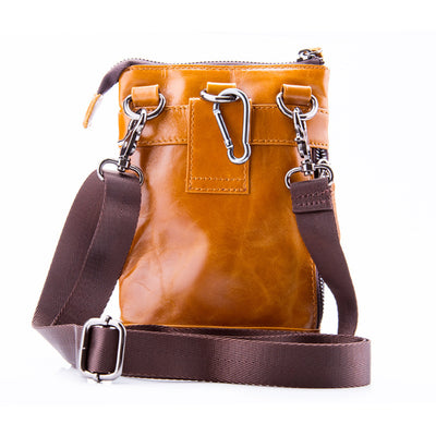 Bolsa de Cuero para Hombre Multifuncional con Compartimentos - Bandolera Deportiva - Image 3
