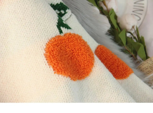 Suéter Suelto para Mujer con Estampado de Frutas Jacquard - Image 14