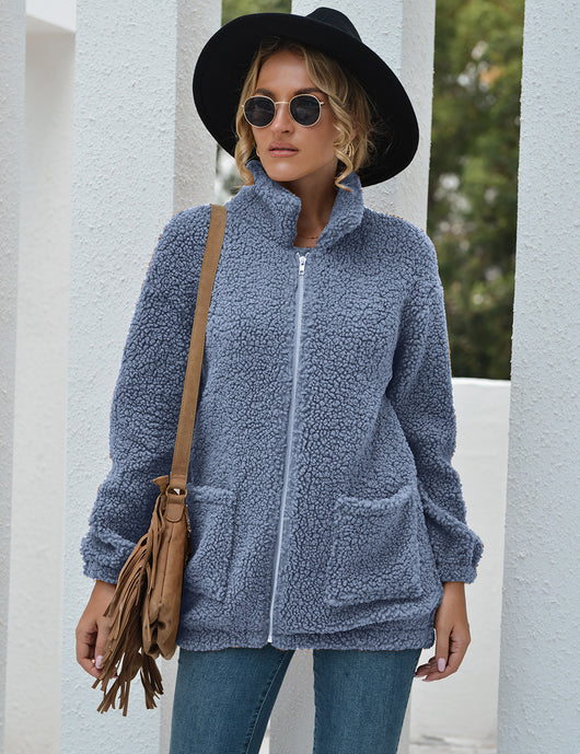Chaqueta Polar Cálida para Mujer con Cierre de Cremallera - Image 6
