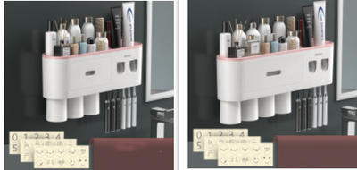 Portacepillos de Pared Premium con Vaso Enjuague Integrado - Image 14