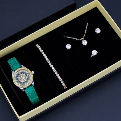 Reloj Elegante para Mujer con Diseño Cruzado - Conjunto de Joyería para San Valentín - Image 28