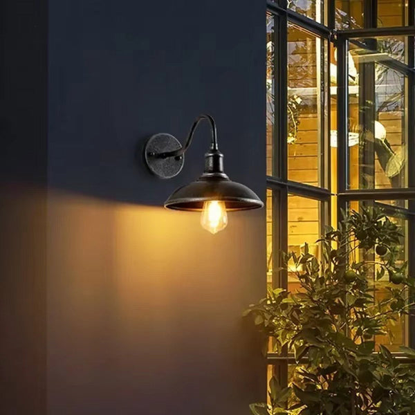 Lámpara de Pared Estilo Retro para Patios y Jardines