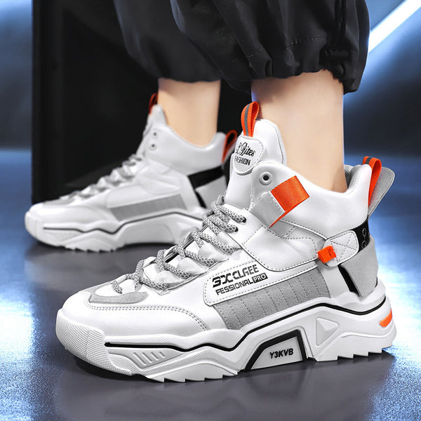Zapatillas Deportivas Altas para Hombre con Combinación de Colores
