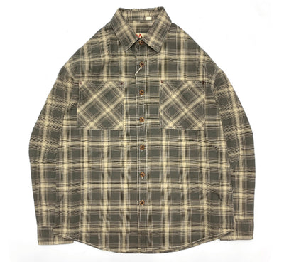 Camisa Universitaria Cuadros 100% Algodón Hombre Suelta Manga Larga - Image 11