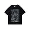 Camiseta Oversize con Estampado de Calavera