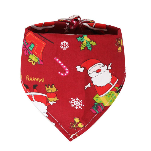 Vestido Navideño de Algodón para Mascotas con Pañoleta Triangular - Image 3