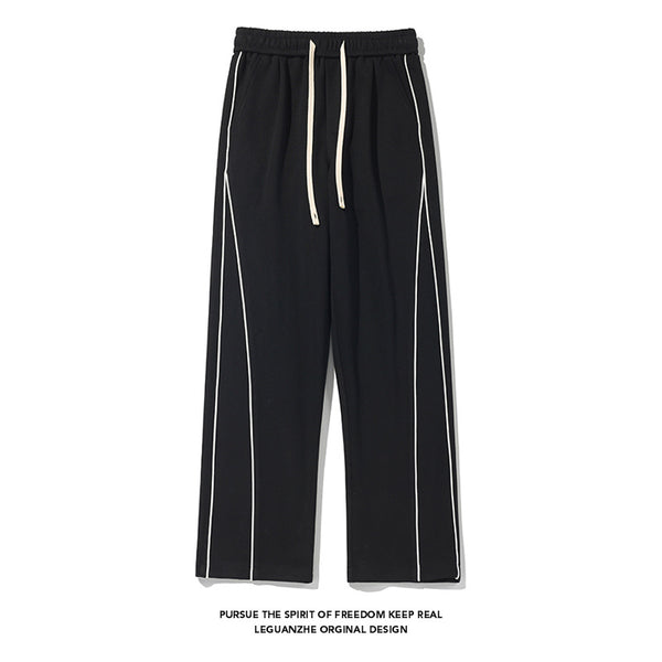 Pantalones de Buzo Hong Kong Cintura Blanca con Cinta