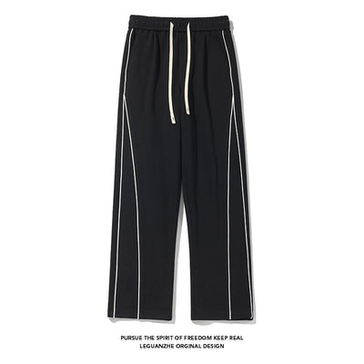 Pantalones de Buzo Hong Kong Cintura Blanca con Cinta