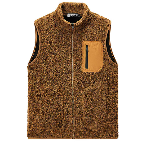 Chaleco de Terciopelo Teddy Liso para Hombre