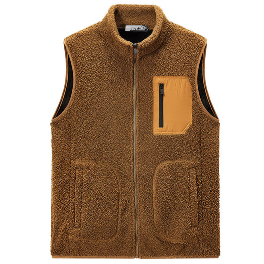 Chaleco de Terciopelo Teddy Liso para Hombre