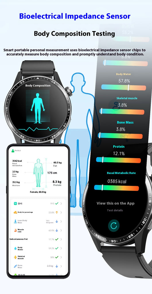 Pulsera Inteligente con Monitor de ECG y Glucosa - Control de Salud 24/7 - Image 38