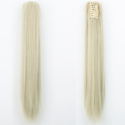 Peluca de Fibra Sintética con Clip Tipo Garra - Cabello Liso y Voluminoso - Image 14