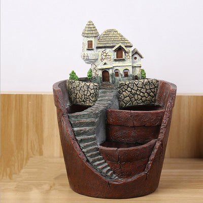 Maceta Decorativa con Suculentas - Miniatura de Jardín y Bonsái - Image 3