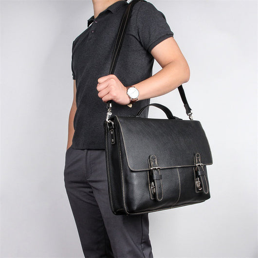 Maletín Ejecutivo de Cuero Retro para Hombre