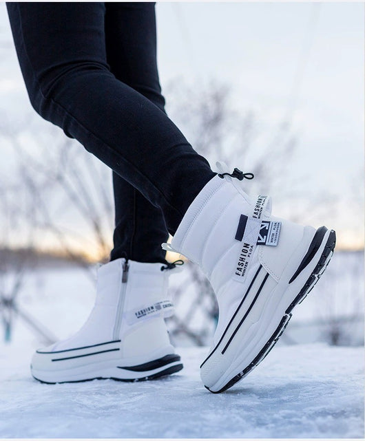 Zapatos Casuales para Hombre de Algodón Impermeables con Forro de Lana Invernal - Image 24