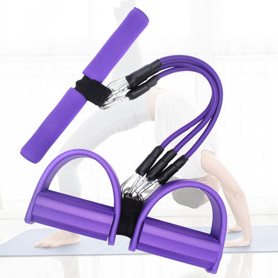 Dispositivo de Tensión para Pedales con Cuerda Extensible de 3 Tubos - Ejercitador de Piernas
