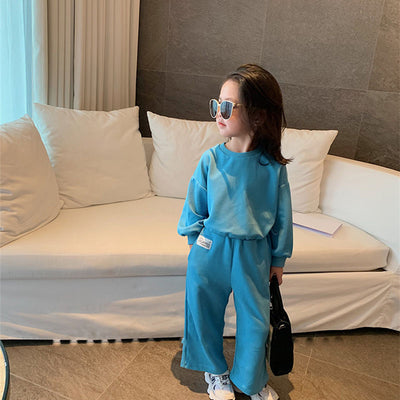 Conjunto Deportivo Niña Estilo Coreano Primavera Suelto y Cómodo - Image 11