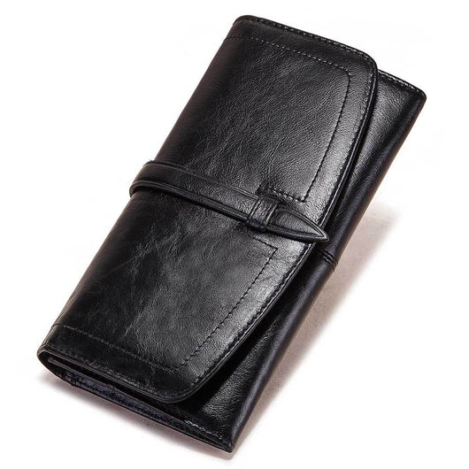 Billetera Retro Grande para Mujer con Cierre de Cremallera y Capacidad Expandible - Image 6