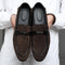 Zapatos de Cuero Formal para Hombre Talla Grande - Estilo Británico Clásico sin Cordones