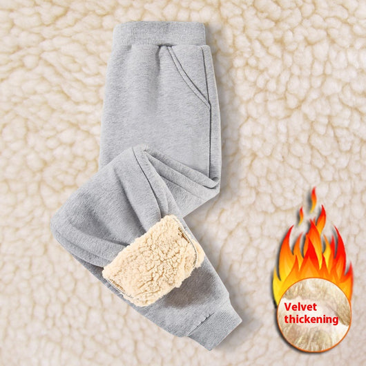Pantalones de Buzo Térmicos Infantiles con Forro de Lana de Cordero - Image 6