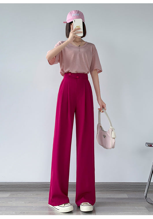 Pantalón Sastre Doble Botonadura Color Pitaya para Mujer - Image 18