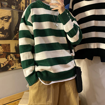 Suéter Suelto Cuello Redondo para Hombre - Otoño e Invierno - Image 14