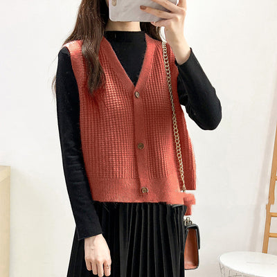 Chaleco Cardigan Tejido Suelto sin Mangas para Mujer - Image 27