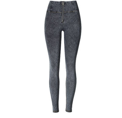 Pantalones Yoga Cintura Alta Stretch Efecto Denim para Mujer - Image 8