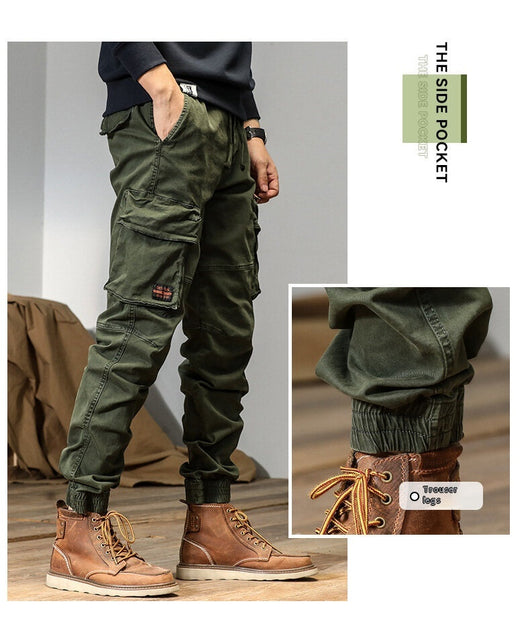 Pantalones Rectos Americanos con Múltiples Bolsillos y Detalles de Encaje - Image 16