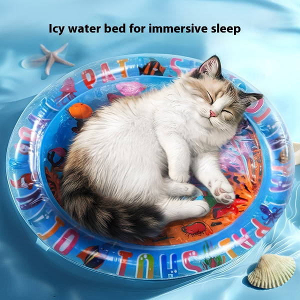 Colchoneta Refrescante para Perros con Inyección de Agua - Cama Enfriadora Inflable